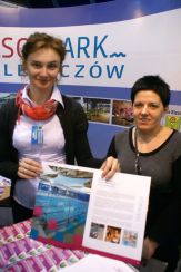 Baseny są naszą dumą i przyszłością - mówią zgodnie Katarzyna Skowrońska (z lewej) i Monika Załęska-Kęsy z „Solparku Kleszczów” / fot.: Marek Perzyński
