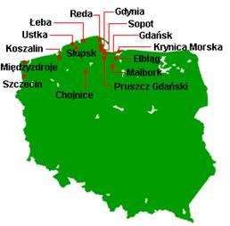 Polskie miasta czlonkowskie ZMB Polskie miasta czlonkowskie ZMB
