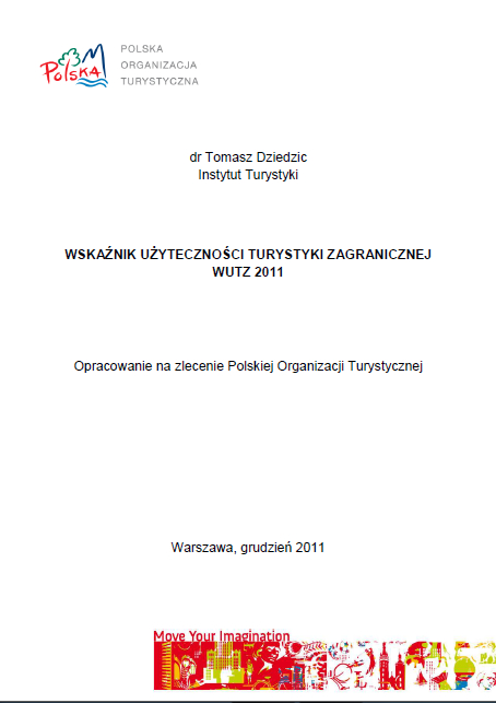 Wskaźnik użyteczności turystyki zagranicznej WUTZ 2011